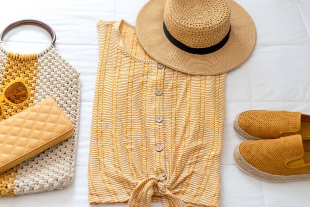 a hat and a purse