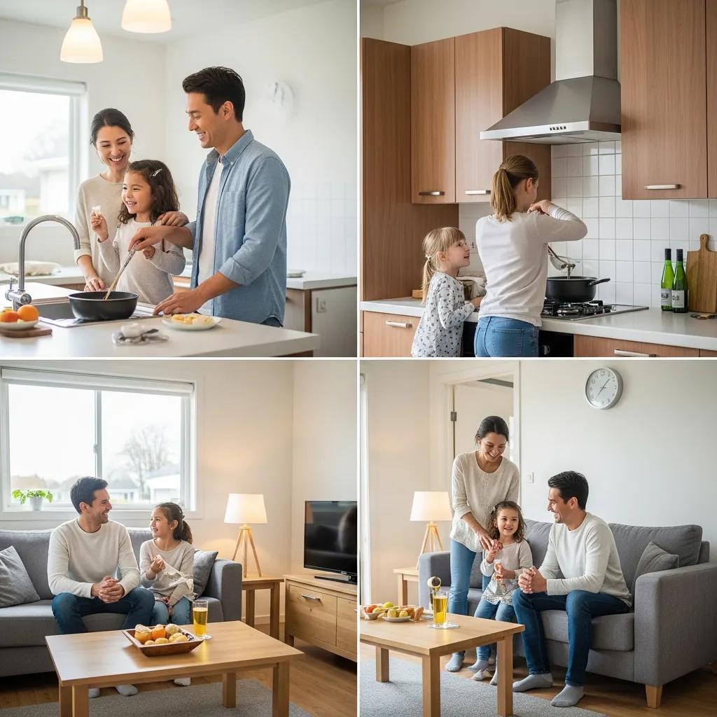 Family enjoying their stay at a vacation rental, highlighting guest experience