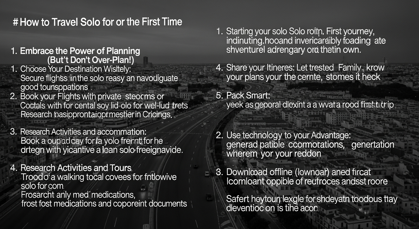 How To Travel Solo For The First Time