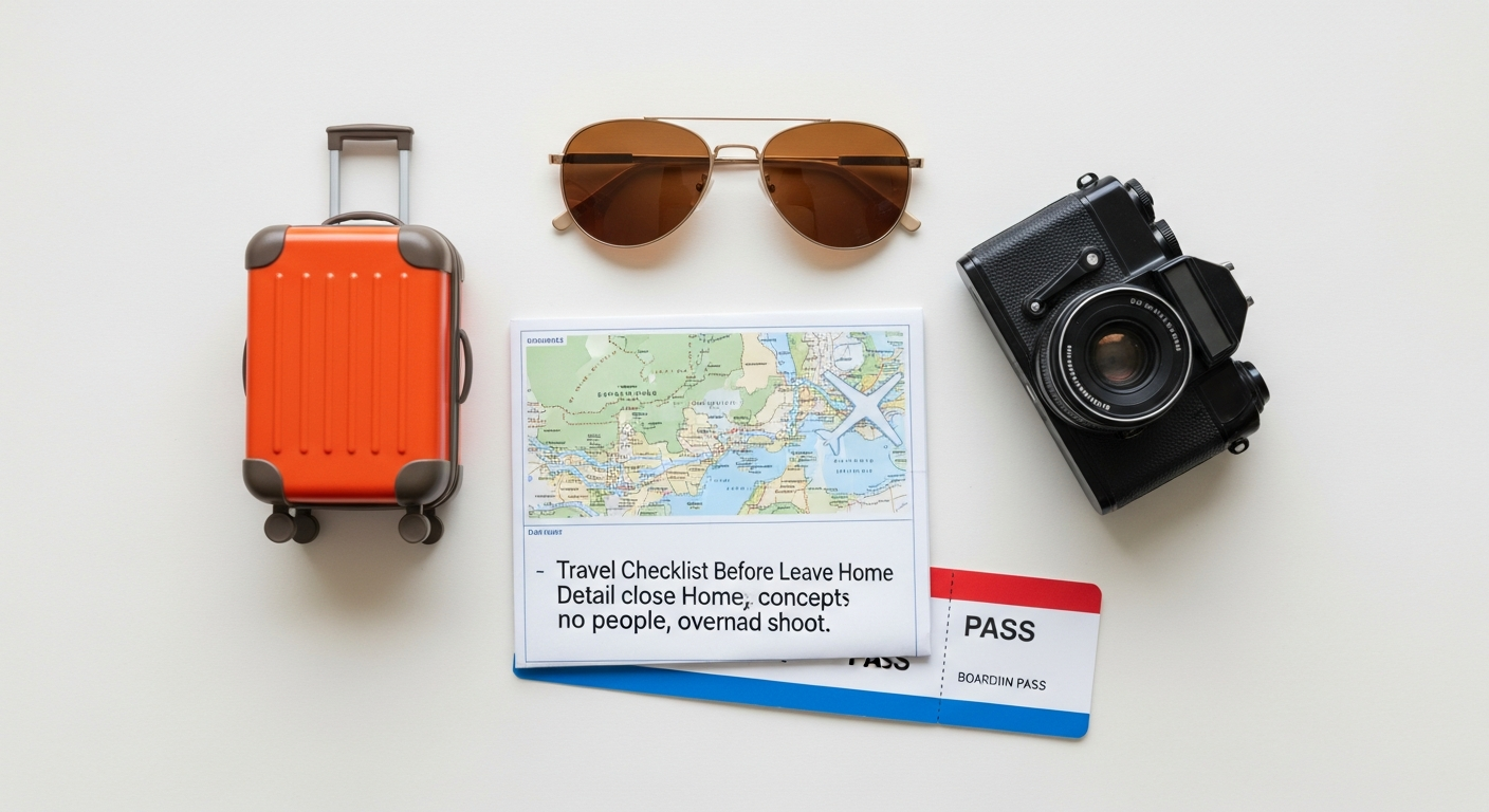 Travel Checklist Before You Leave Home