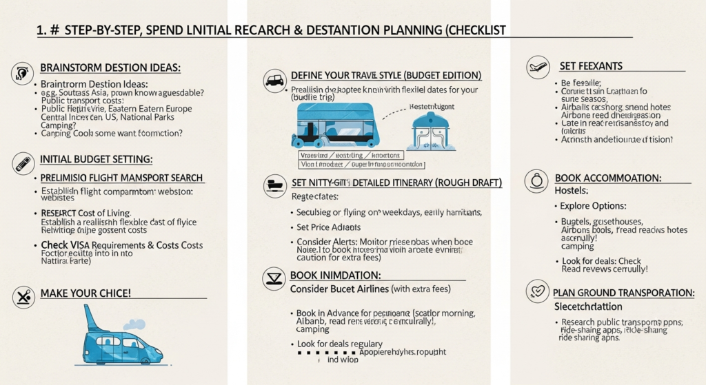 how to plan budget vacation step by step