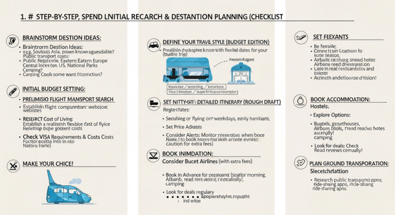 how to plan budget vacation step by step