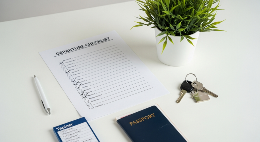 travel checklist before you leave home