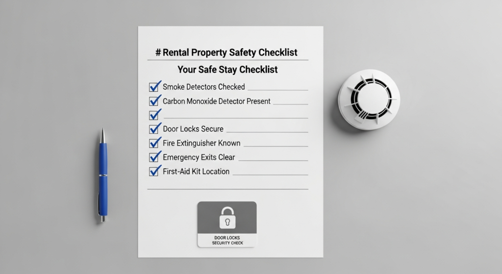 vacation rental safety tips checklist