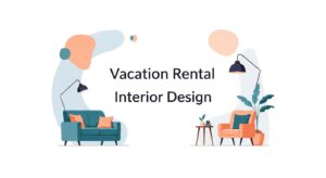 vacation rental interior design — featured illustration