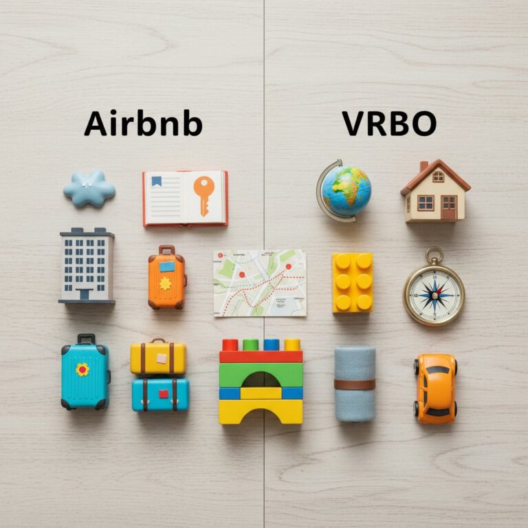 Airbnb versus Vrbo vacation rentals comparison for family trip planning