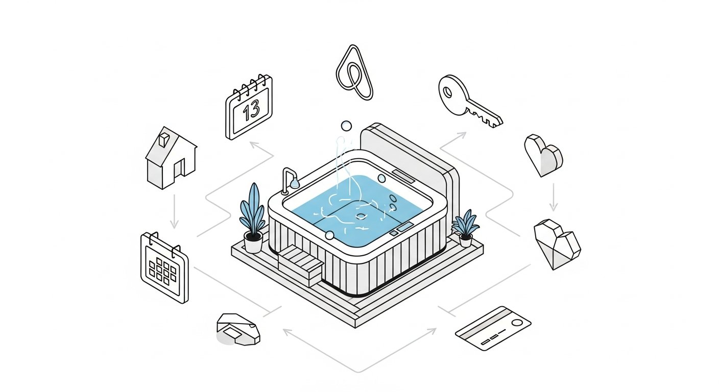 airbnb with hot tub for couples - infographic 4 illustration