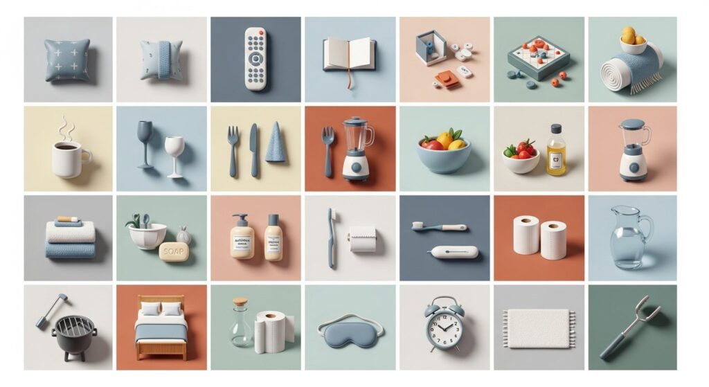 vacation rental amenities checklist — featured illustration