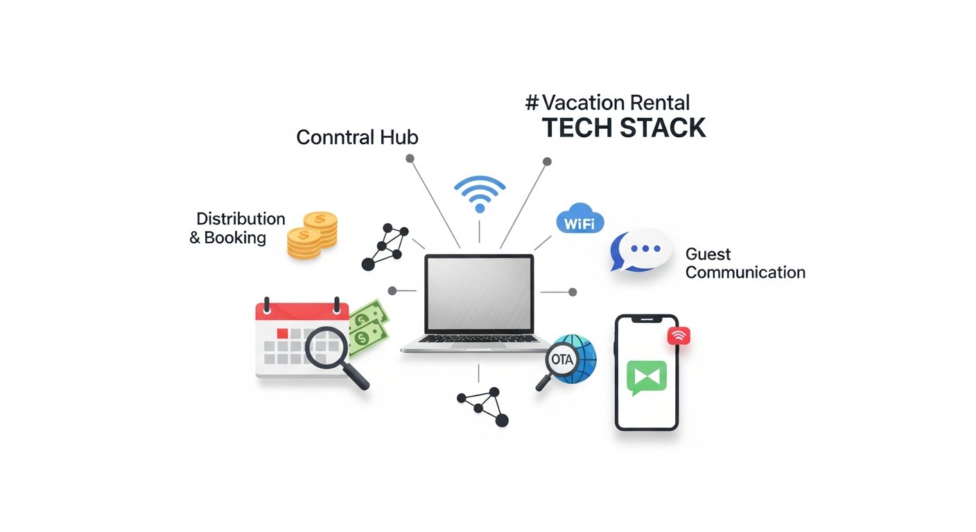 core components of a modern rental ecosystem — vacation rental tech stack
